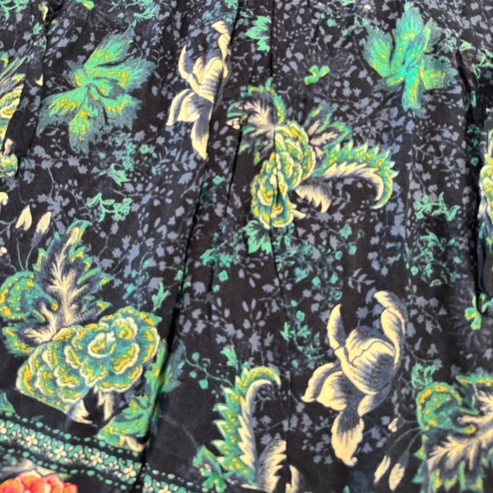 SOLD NOT FOR SALE Billabong Navy Floral Boho Peasant Dress Junior M - Picture 10 of 16